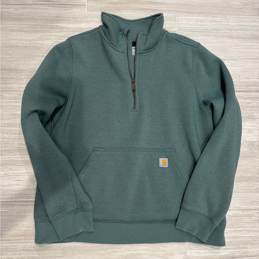 Carhartt Forest Green Quarter-Zip Pullover
